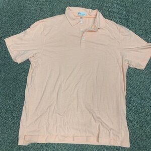 Peter Millar Men's Peach Polo Shirt